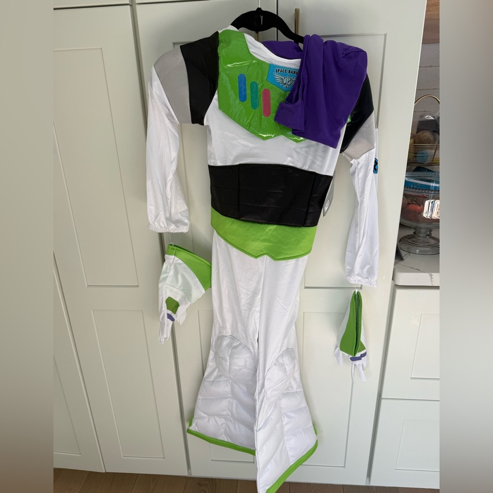 Buzz Lightyear Kids Halloween Costume - White, Green, Purple